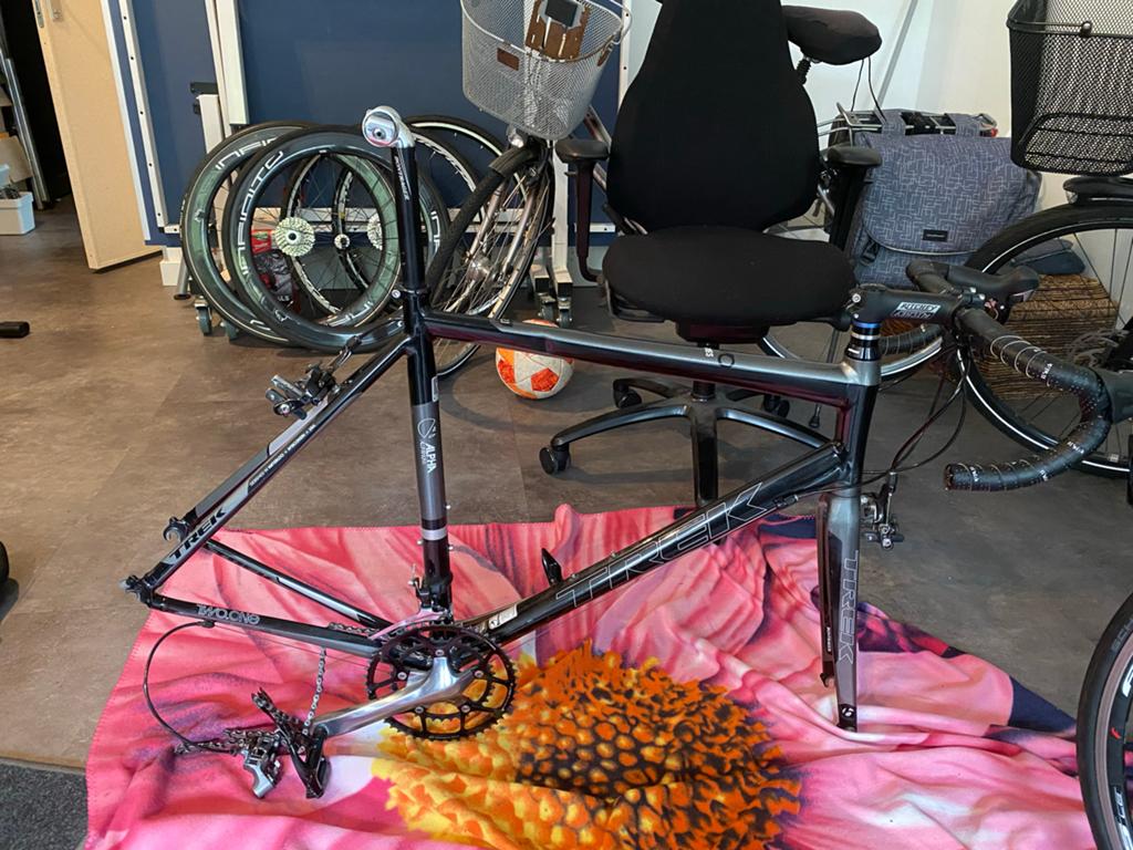 Racefiets onderdelen - Shimano 105 groepset, zadelpen & meer, Fietsen en Brommers, Fietsonderdelen, Gebruikt, Aluminium, Racefiets