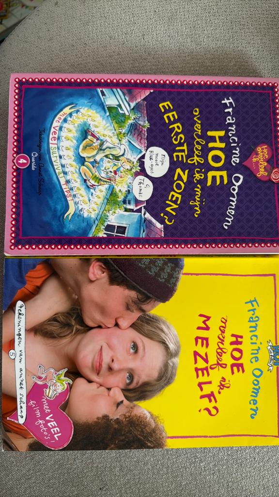 Francine Oomen - Hoe overleef ik mijn eerste zoen/mezelf, Boeken, Ophalen of Verzenden, Zo goed als nieuw, Francine Oomen