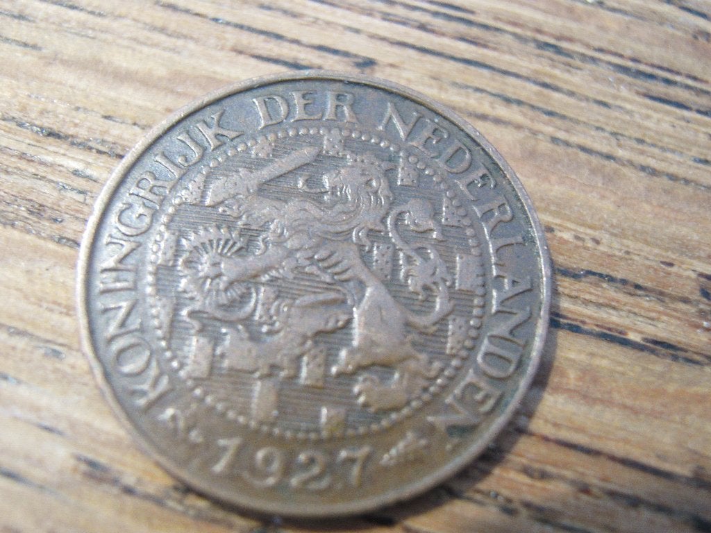 Bronzen Cent uit 1927 van koningin Wilhelmina #330, Postzegels en Munten, Munten | Nederland, Ophalen of Verzenden, Koningin Wilhelmina