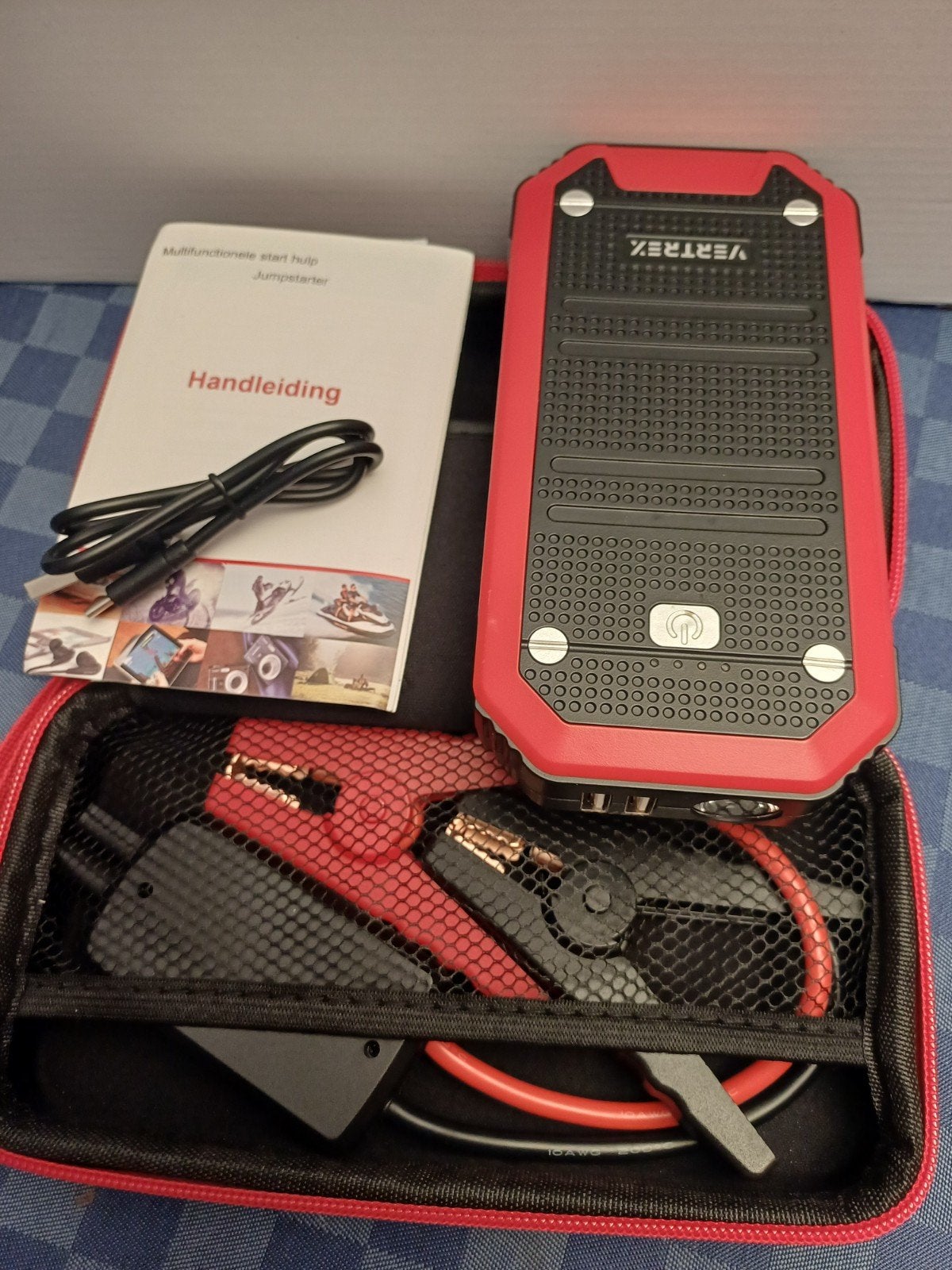 Jumpstarter voor Auto 600A - Powerbank-Startkabels-Starthulp, Auto diversen, Jumpstarters, Ophalen of Verzenden, Zo goed als nieuw