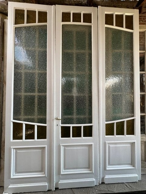 Antieke deuren 3 slag art nouveau binnendeuren oude wand, Doe-het-zelf en Verbouw, Binnendeur, Ophalen of Verzenden, Zo goed als nieuw