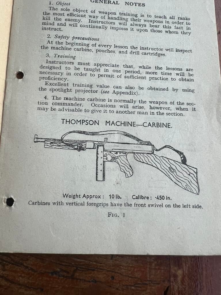 WO2 Brits / Canadees Thompson voorschrift 1942 PIB? platen, Verzenden, Engeland, Boek of Tijdschrift