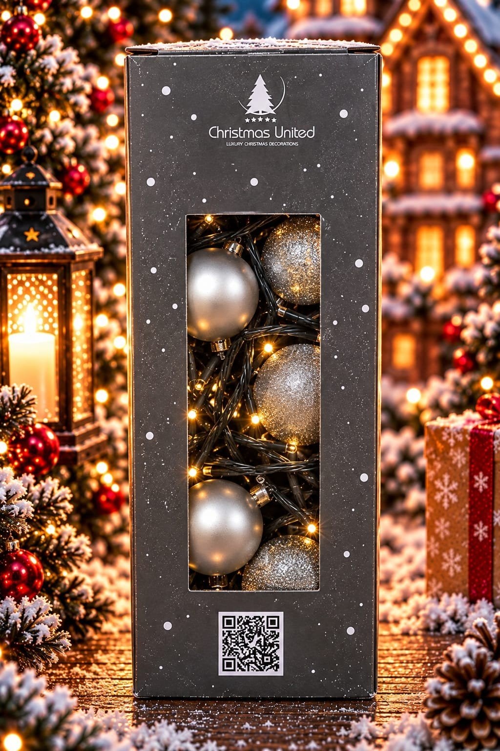 Lichtslinger met Kerstballen - Christmas United 2-in-1 XL, Ophalen of Verzenden, Nieuw
