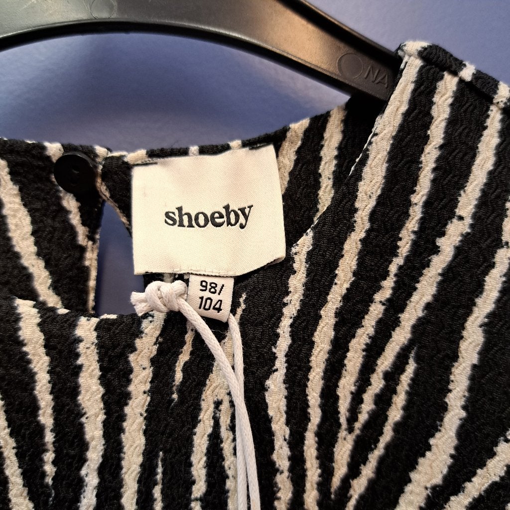 Shoeby meisjes jurk met zebra print zw/wi nieuw 98-104 48569, Meisje, ., Nieuw, Ophalen of Verzenden