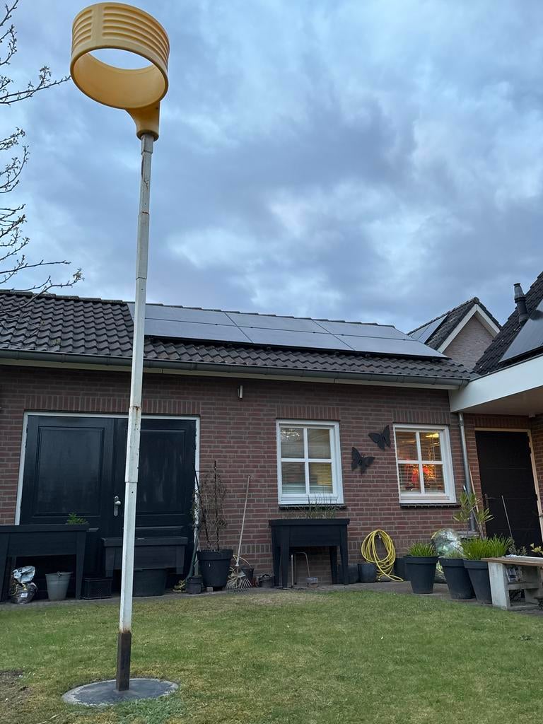 Korfbalkorf met deelbare paal en grondplaat - 270cm, Sport en Fitness, Korfbal, Ophalen of Verzenden, Gebruikt, Korf of Paal