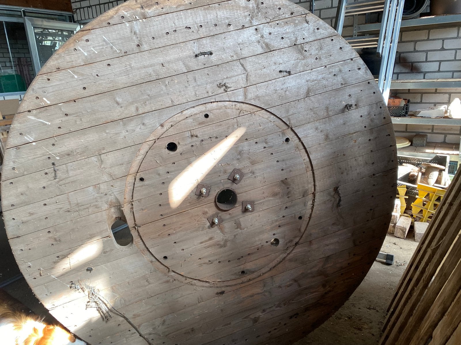 Tafelblad, Huis en Inrichting, Ophalen, Gebruikt, Rond, 100 tot 150 cm