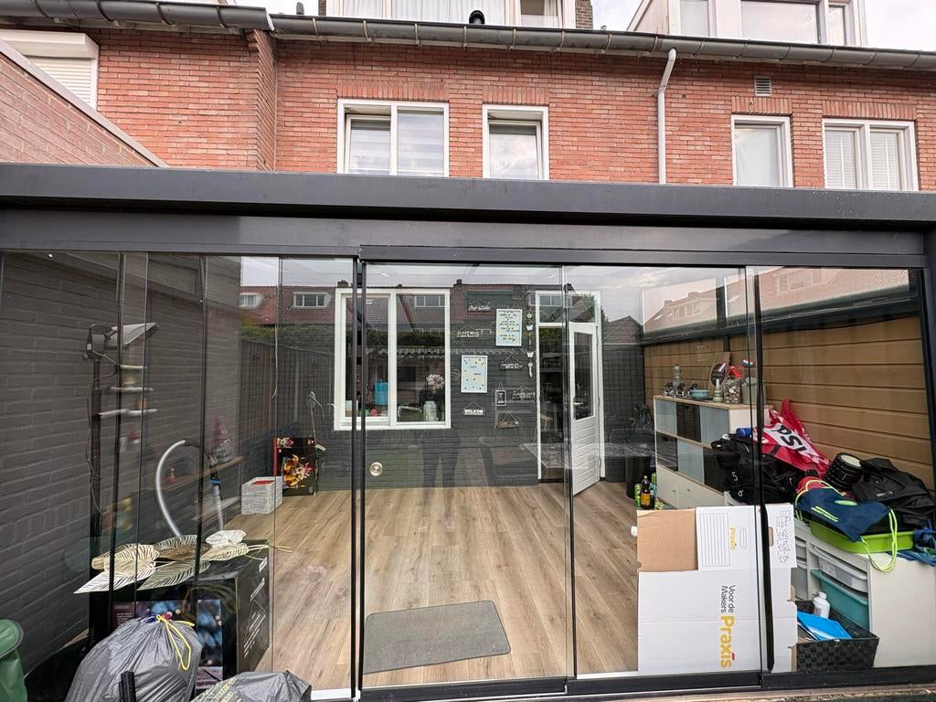 Overkapping  met glazen schuifwanden, Tuin en Terras, Overkappingen, Ophalen, Gebruikt, Veranda