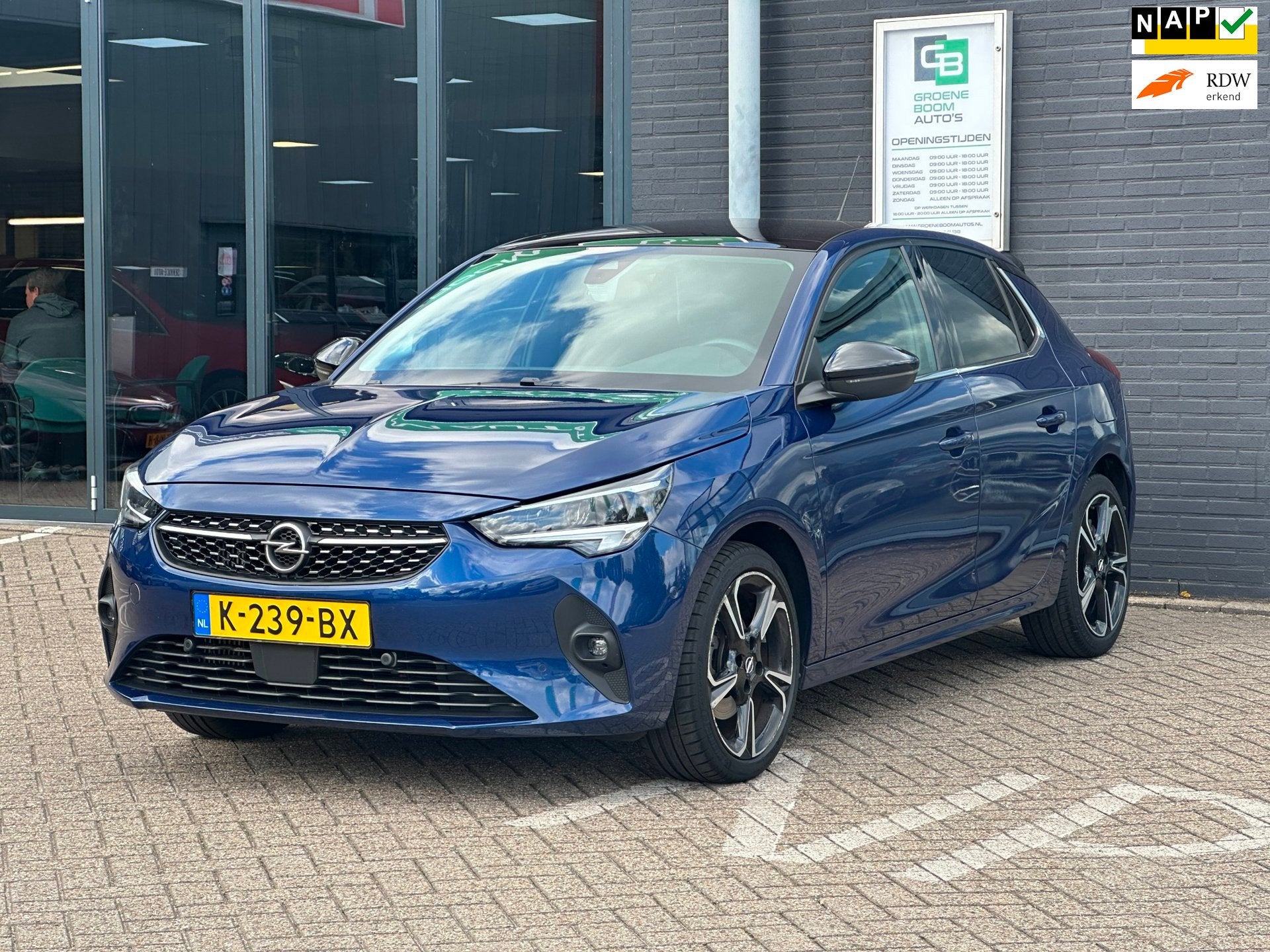 Opel Corsa 1.2 Elegance/CAMERA/CARPLAY/STOELVERWARMING/NL-AU, Auto's, Dealer onderhouden, Euro 6, Blauw, Origineel Nederlands