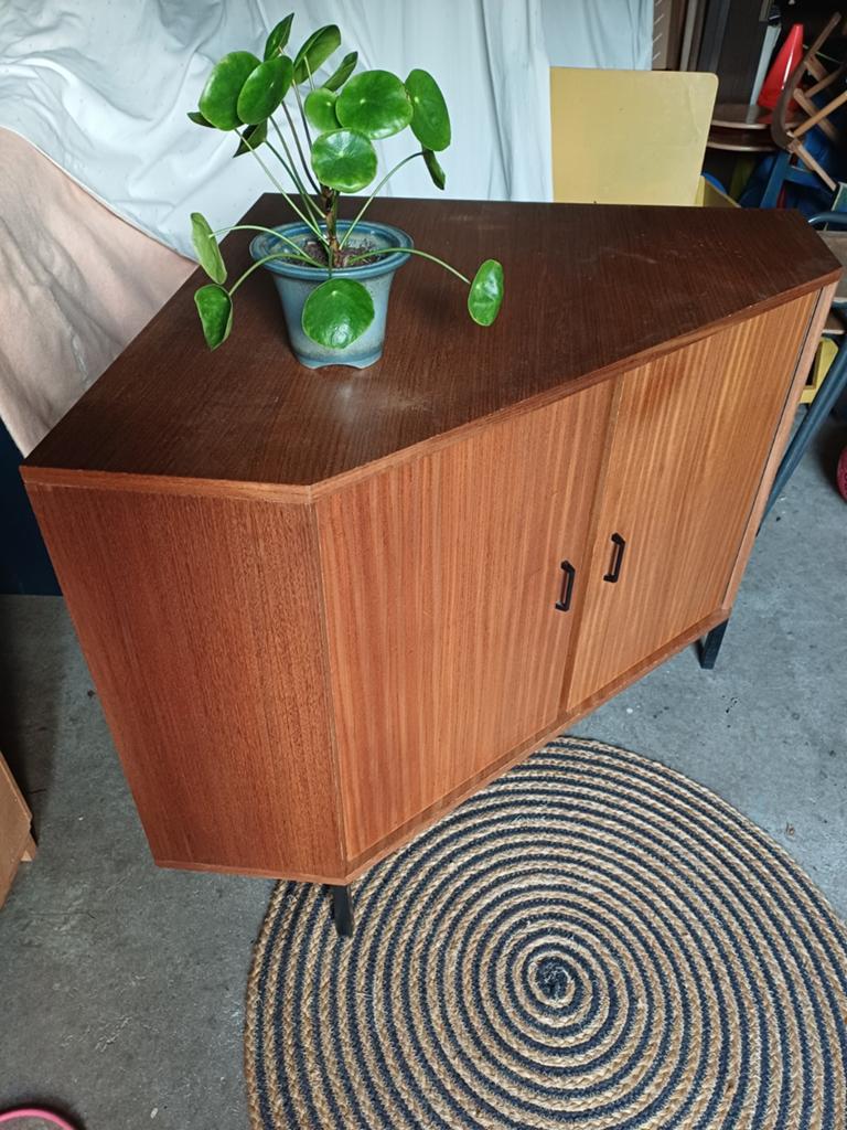 Vintage hoekkast, ook te gebruiken als tv-meubel, Ophalen, Gebruikt, Vintage, 50 tot 100 cm