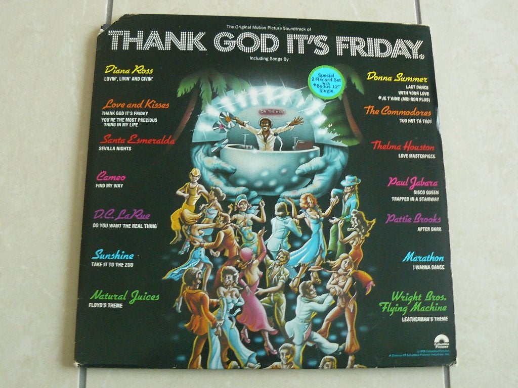 3 LP Thank God it's Friday o.m. Donna Summer Diana Ross USA, Verzenden, Gebruikt, 12 inch