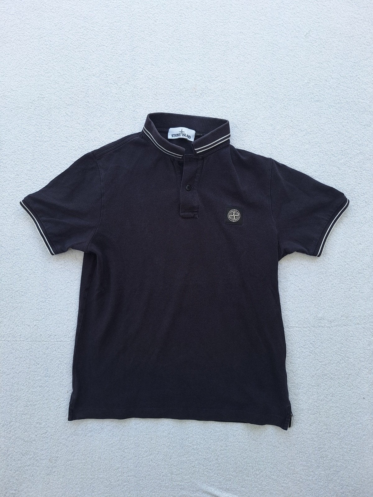 Origineel Stone Island Polo Donkerblauw Maat M, Ophalen of Verzenden, Stone Island, Gedragen, Maat 48/50 (M)