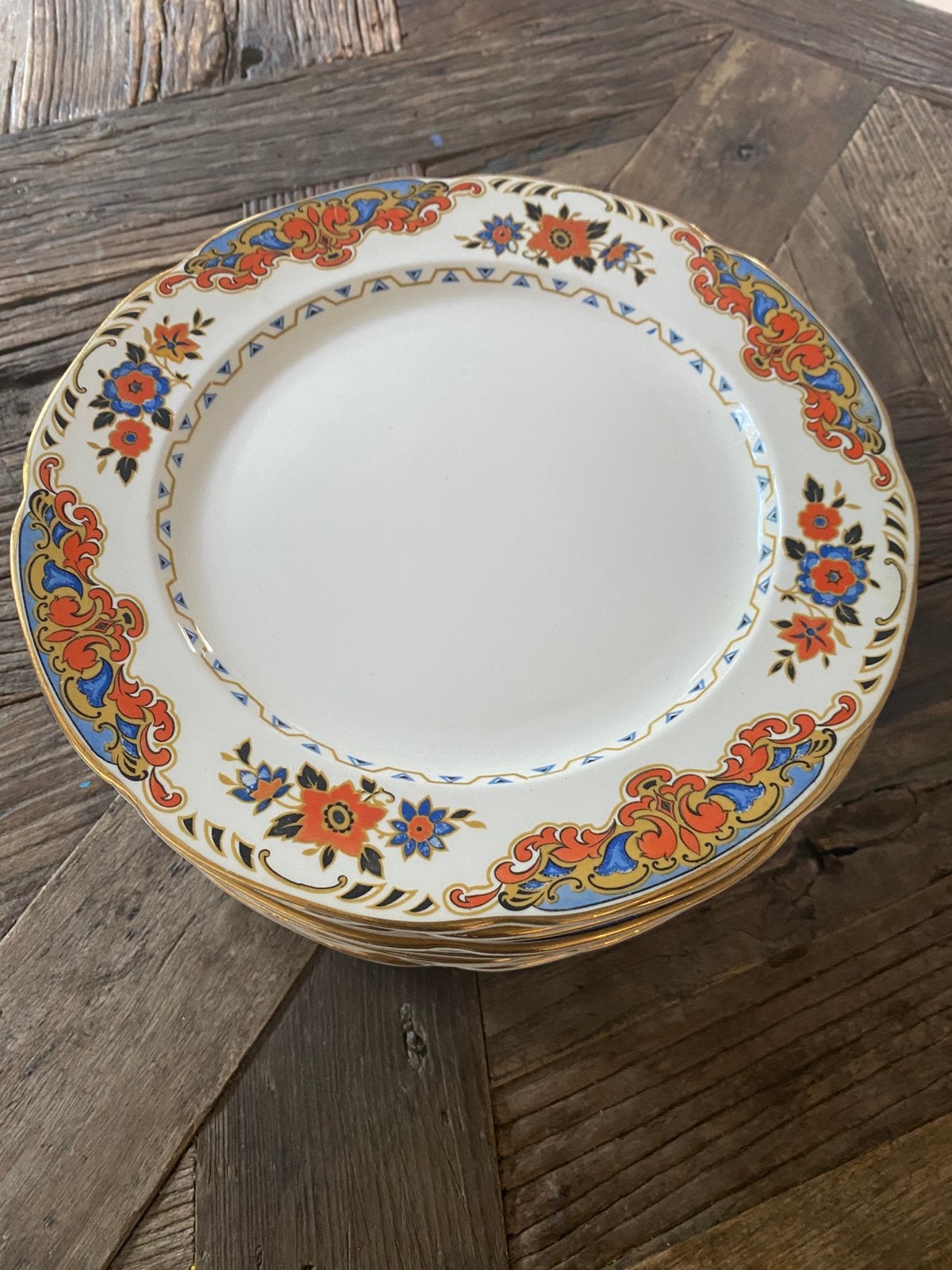 Prachtige set Losol Ware art deco 12 dinerborden, Ophalen of Verzenden