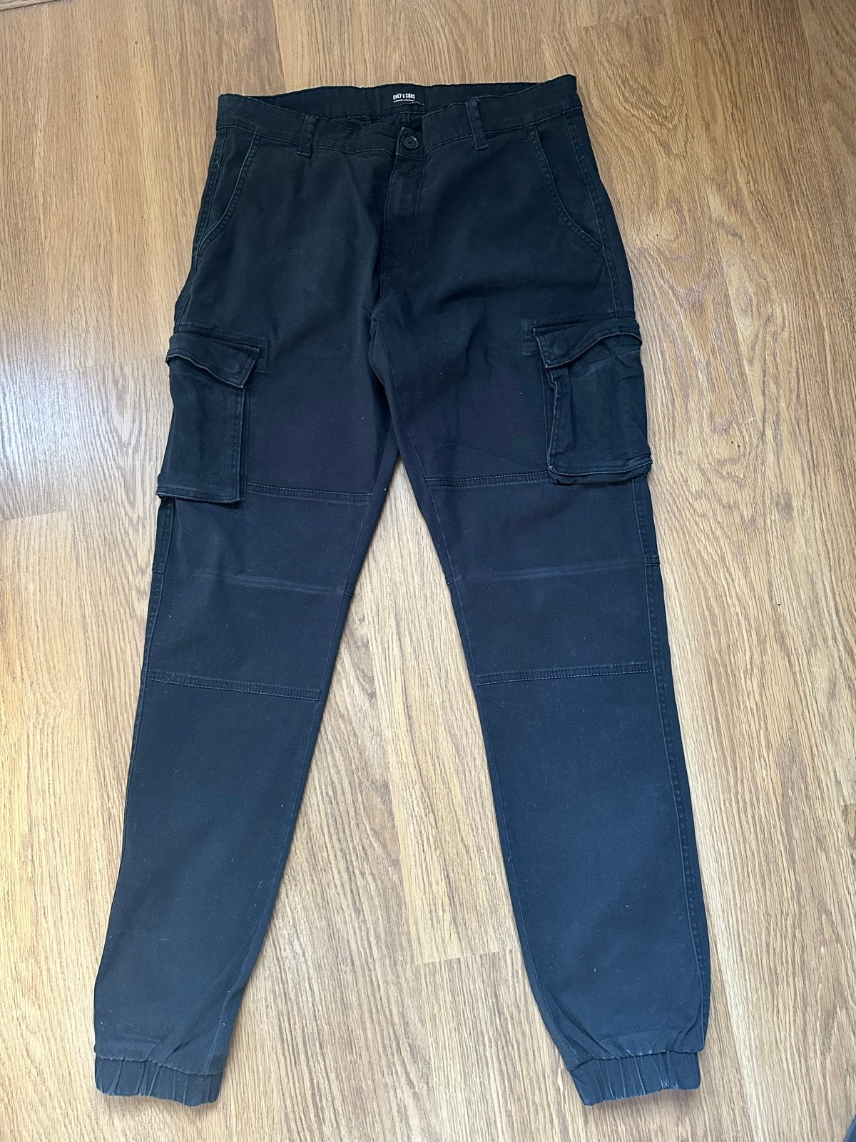 Only & Sons Zwarte Cargo Broek - Maat 33/36, Ophalen of Verzenden, Gedragen, Overige maten, Zwart