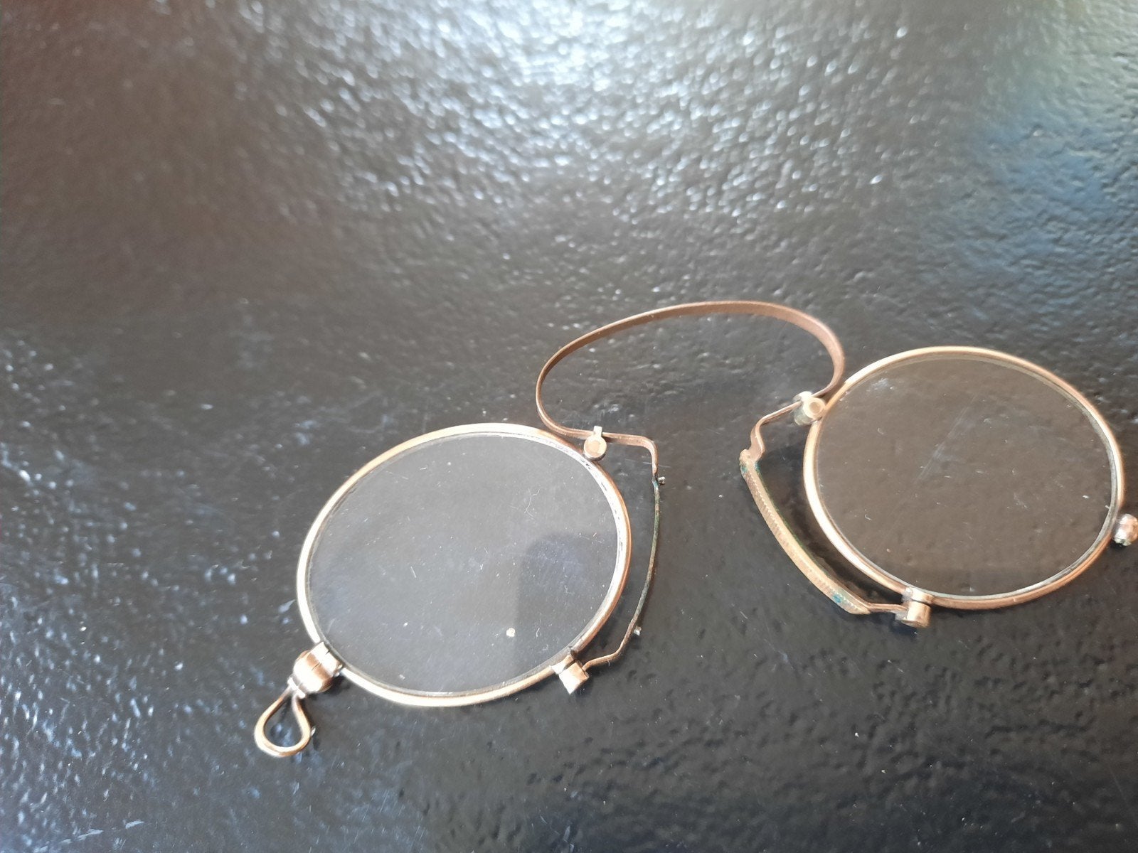 Antieke Pince-Nez - Knijpbril uit circa 1900 met A-merkje, Antiek en Kunst, Ophalen of Verzenden