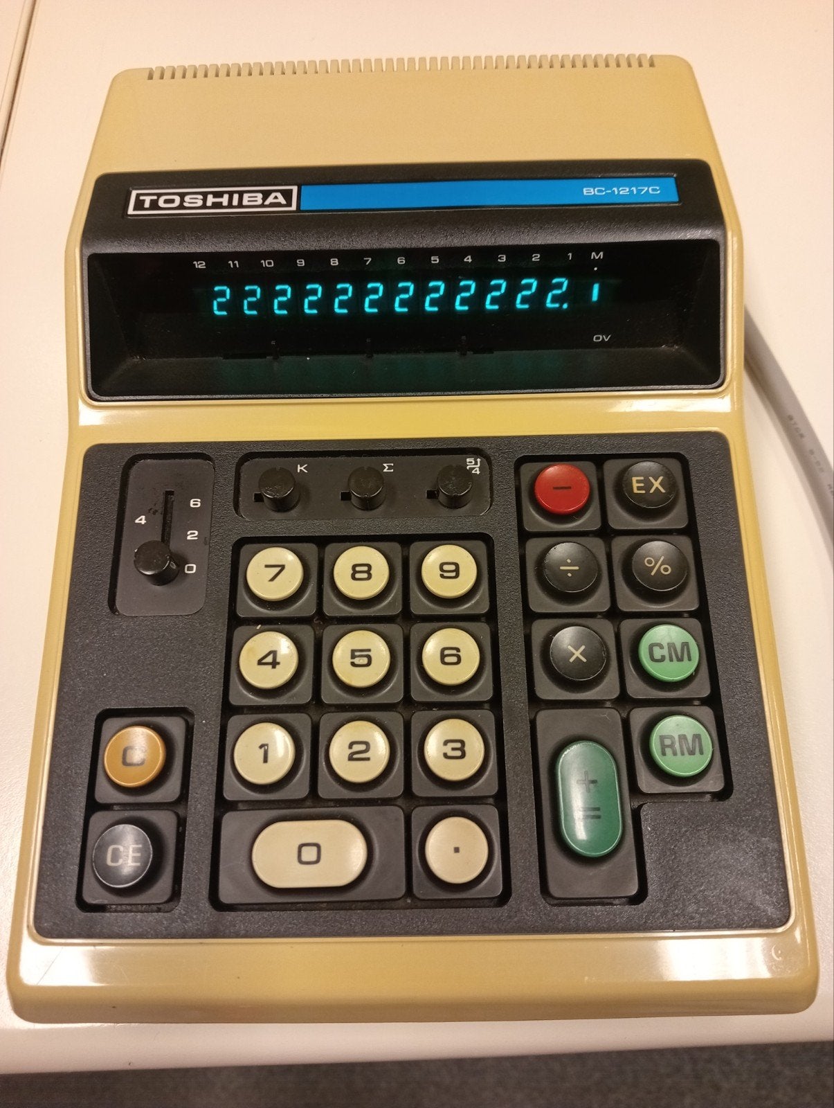 Toshiba BC-1217C  Rekenmachine in Nieuwstaat, Ophalen, Zo goed als nieuw, Toshiba, Toshiba