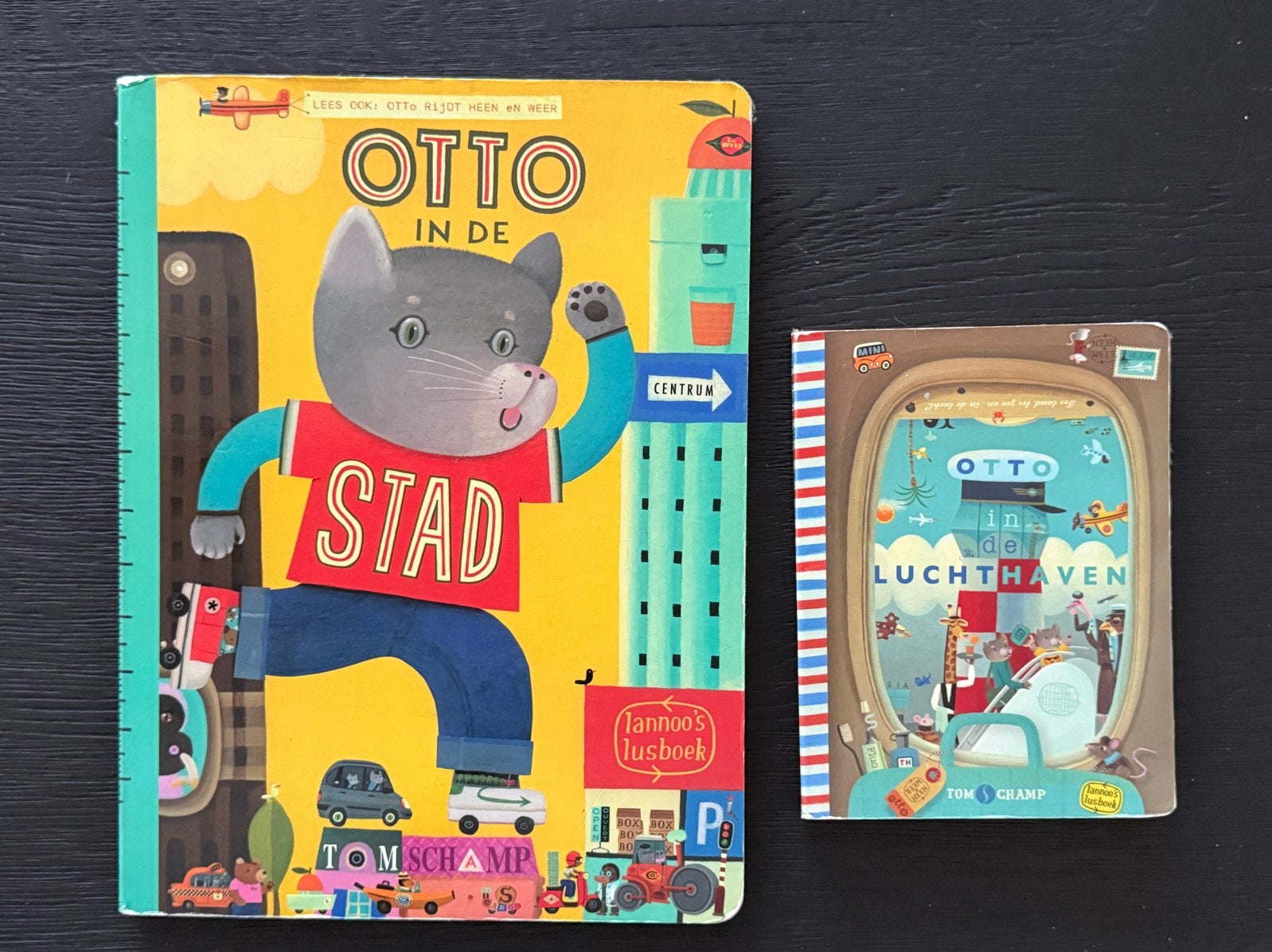 Otto in de stad & Otto op de luchthaven (2 boeken), Ophalen of Verzenden, Zo goed als nieuw, Uitklap-, Voel- of Ontdekboek, 1 tot 2 jaar