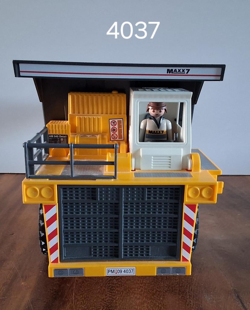 Playmobil 4037 Kiepwagen met chauffeur en rotsen, Ophalen of Verzenden, Gebruikt