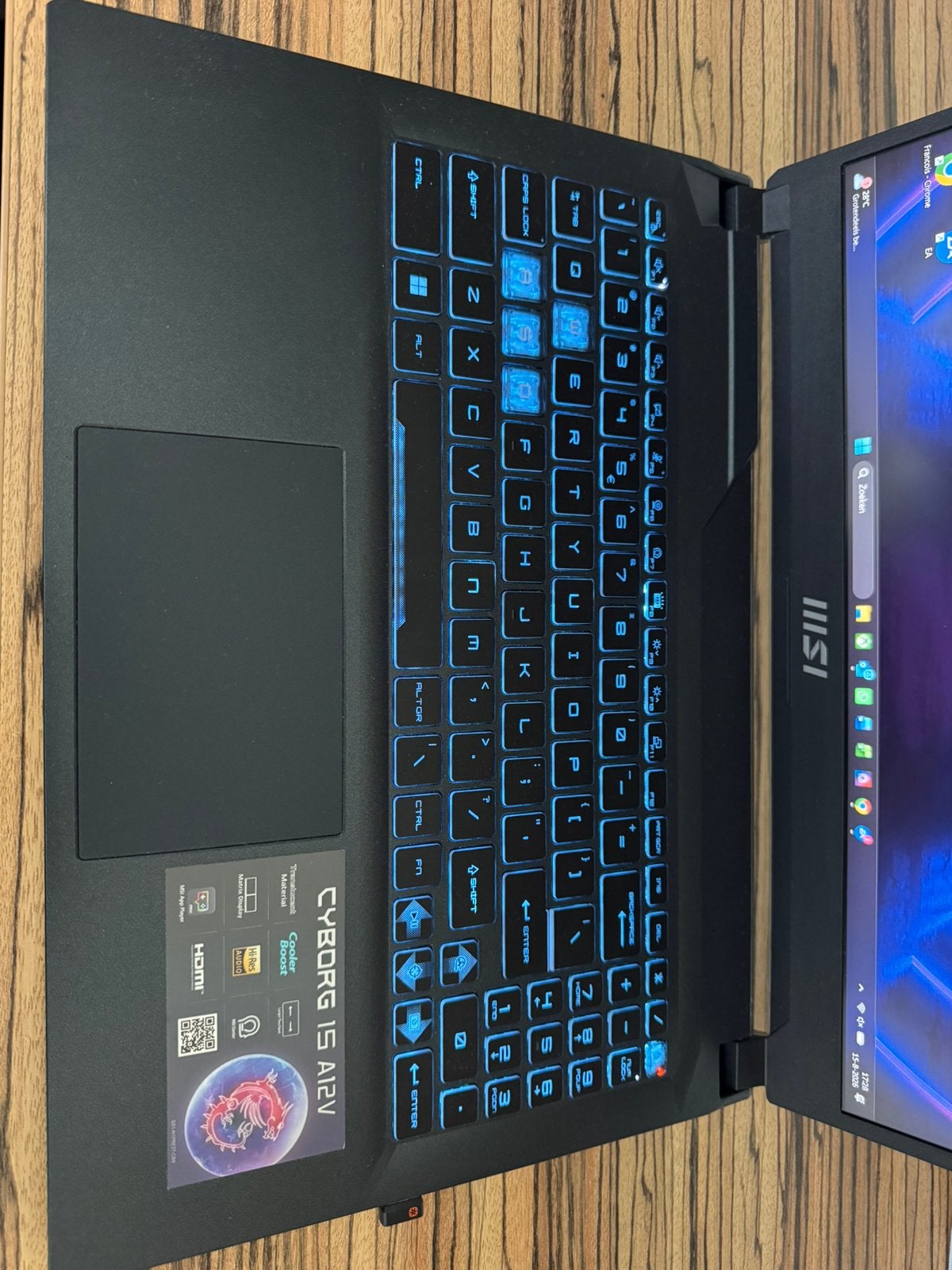 MSI laptop, Ophalen, Met videokaart, 2 tot 3 Ghz, Zo goed als nieuw