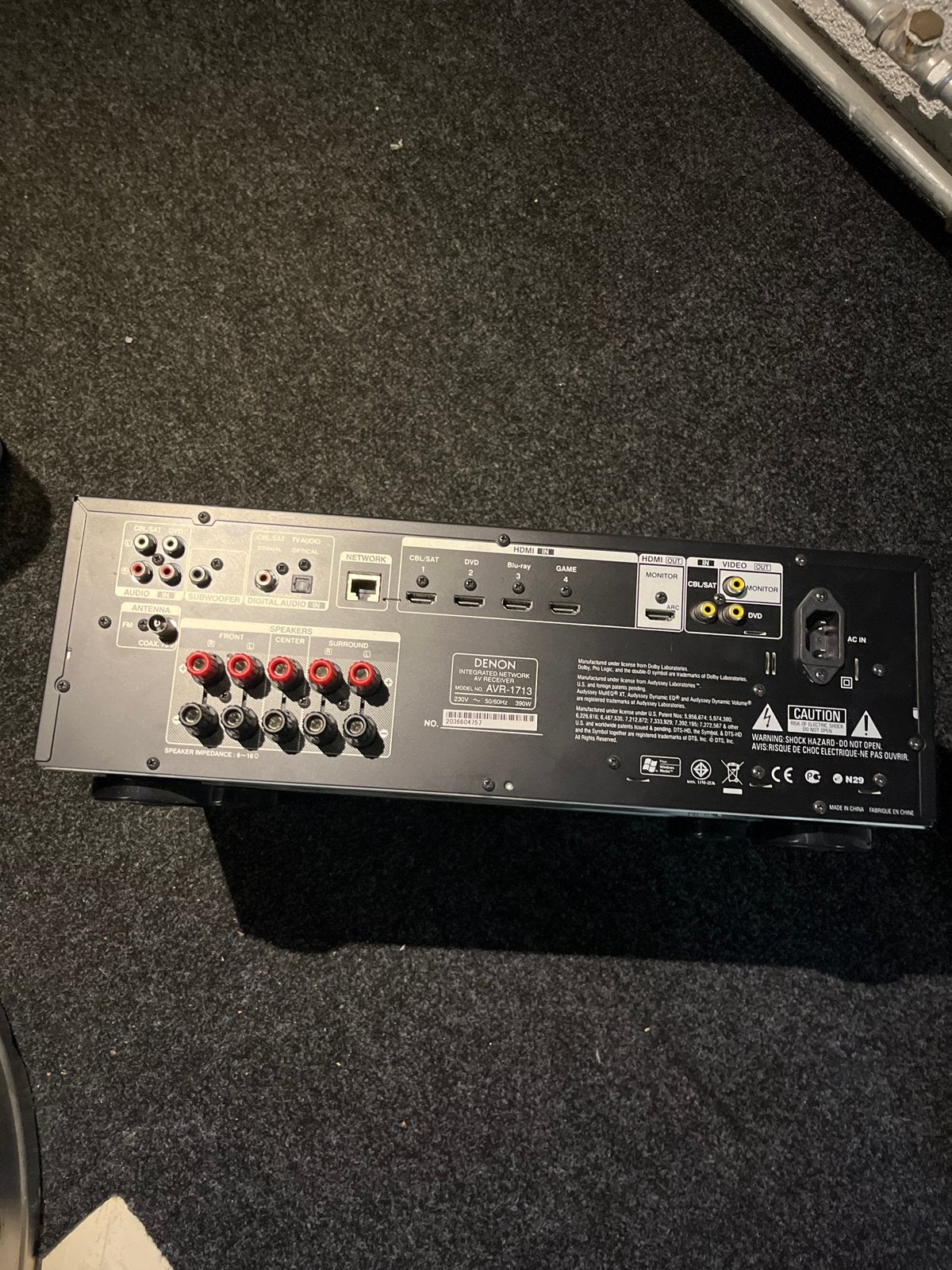 Denon AVR-1713 AV Receiver, Ophalen, Overige systemen, Denon, Zo goed als nieuw