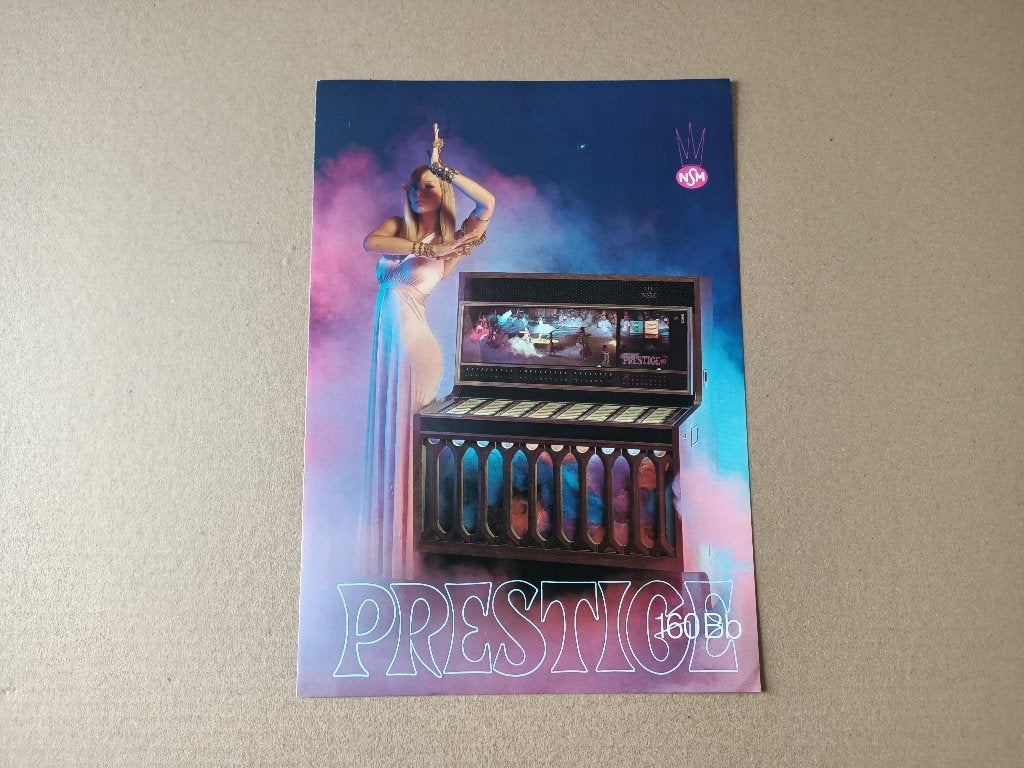 Folder: NSM Prestige 160BB (1972) jukebox, Verzenden, Gebruikt, 1950 tot 1960, Seeburg