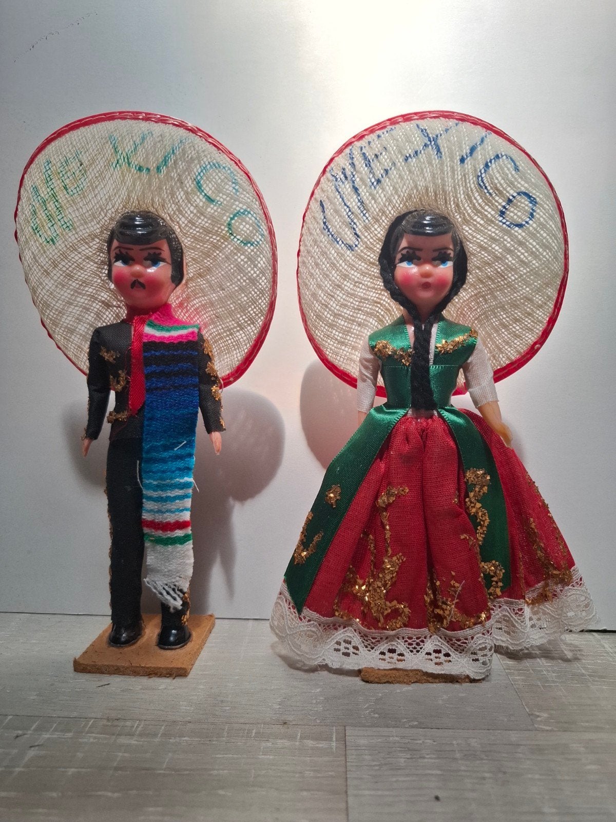 Handgemaakte Mexicaanse poppen - Set van 2, Ophalen of Verzenden
