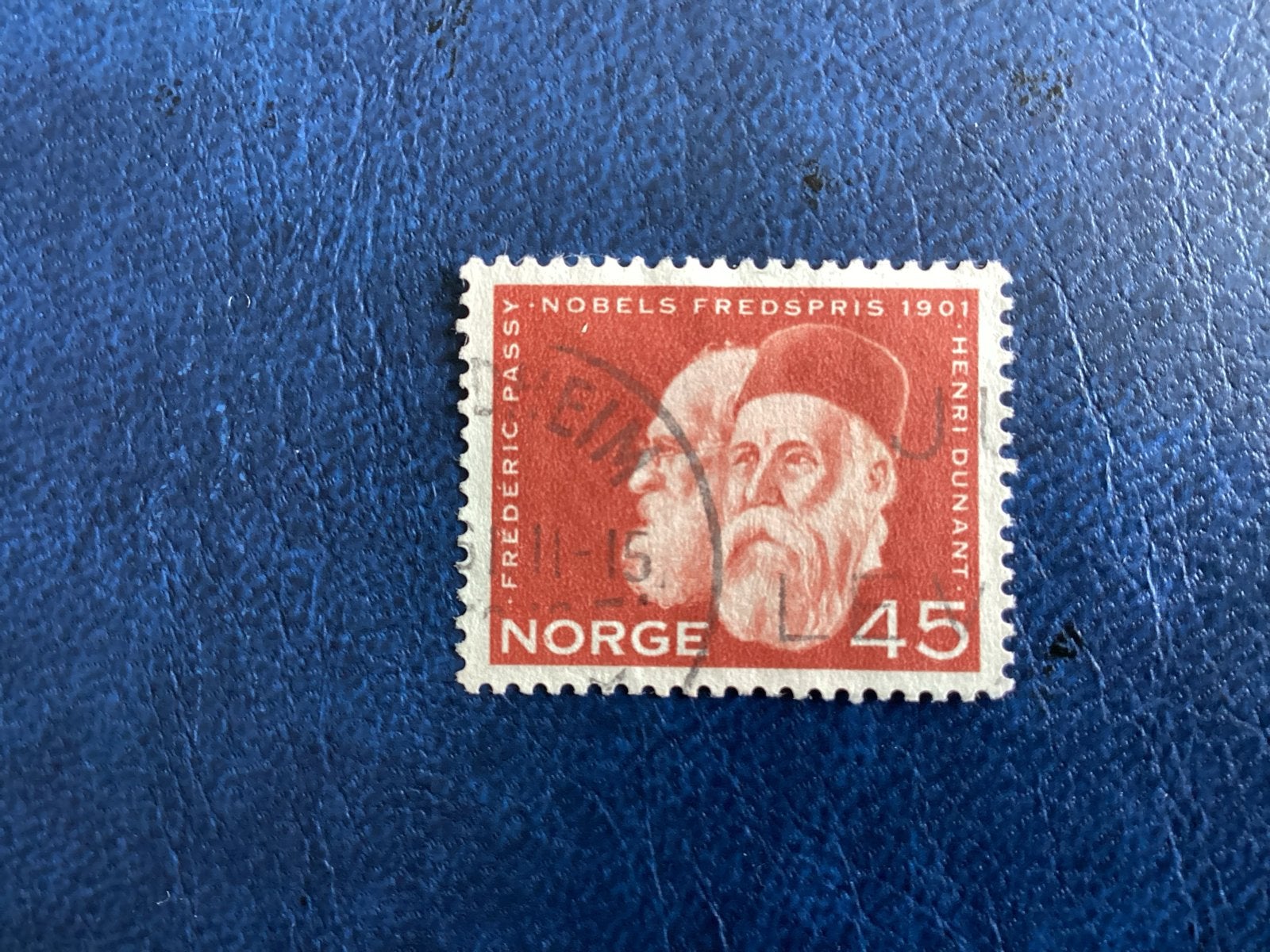 Noorwegen 1961- Mi.464-Nobelprijs 1901 - Frederic Passy, Ophalen of Verzenden, Noorwegen, Gestempeld