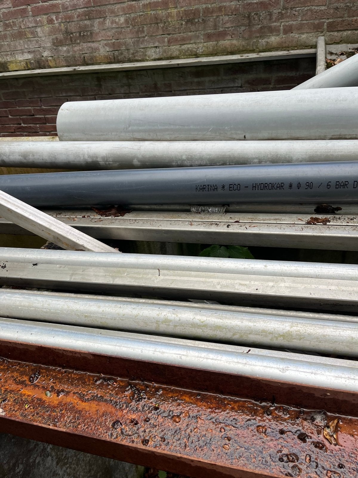 Diverse metalen buizen en profielen roestvrij staal 316l, Gebruikt, 2 tot 4 meter, 60 tot 80 mm, Aluminium