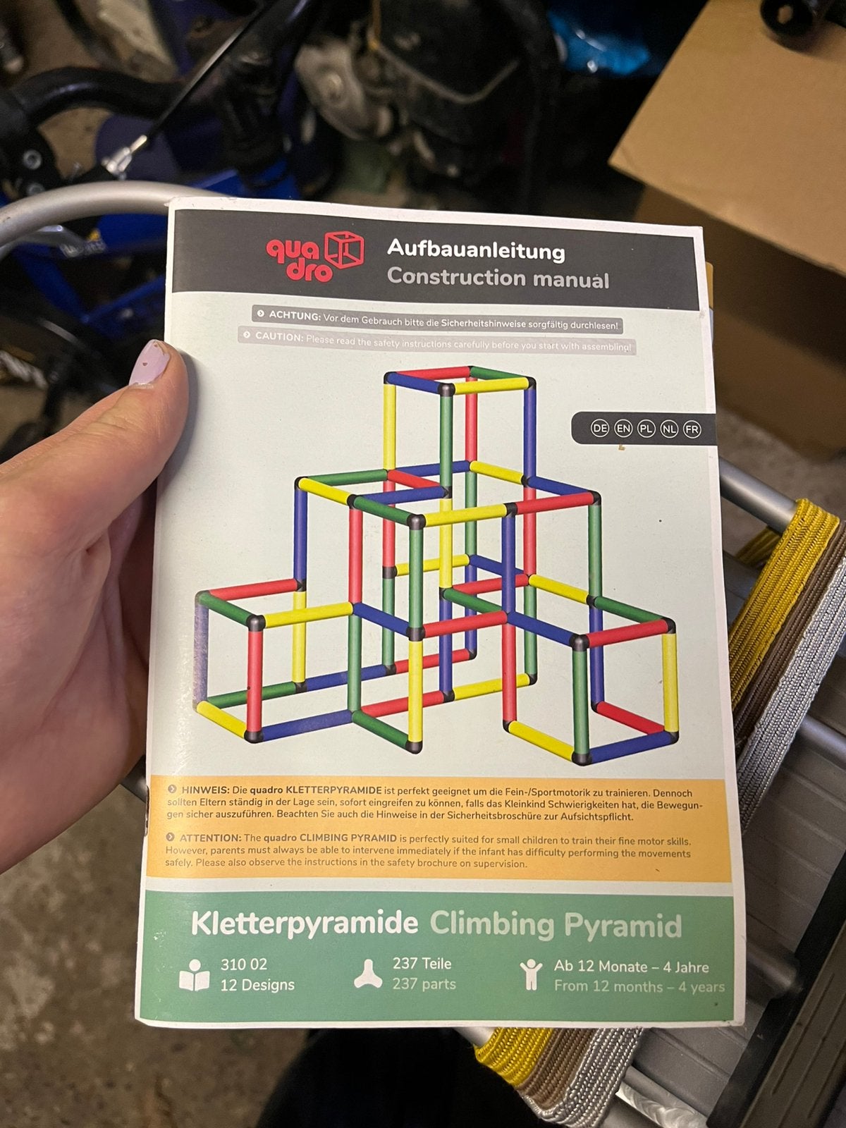 Quadro klimpiramide, Kinderen en Baby's, Speelgoed | Buiten | Speeltoestellen, Ophalen of Verzenden, Zo goed als nieuw