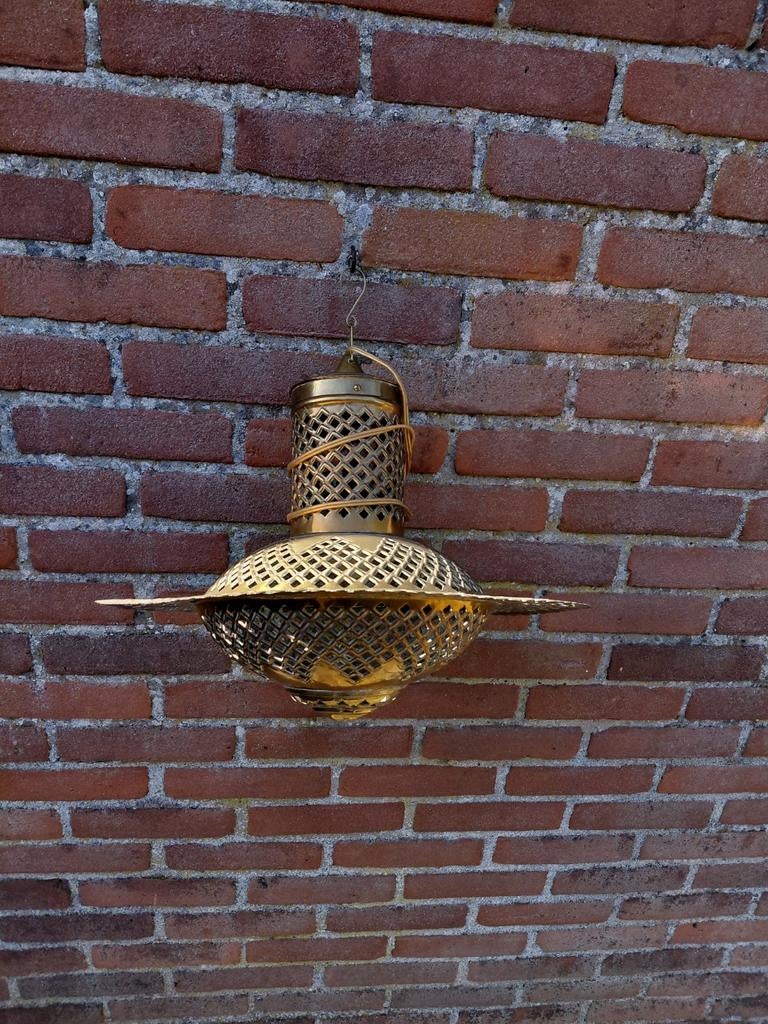 Koperen lamp, Ophalen, Gebruikt
