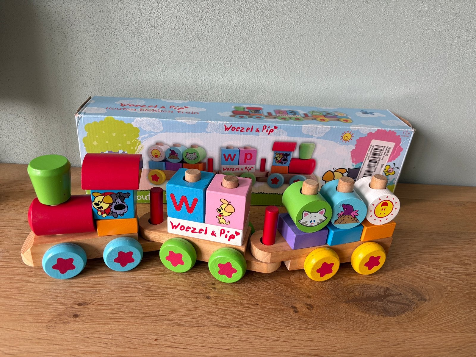 Woezel en Pip houten trein, Ophalen of Verzenden, Zo goed als nieuw, Jongen of Meisje