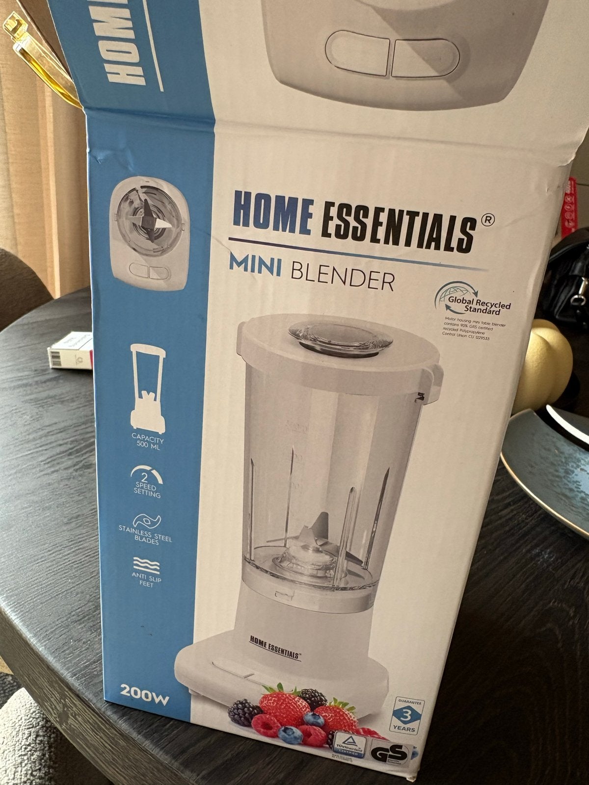 Home Essentials Mini Blender - 500ml, 200W, Nieuw, Witgoed en Apparatuur, Ophalen, Zo goed als nieuw, Blender