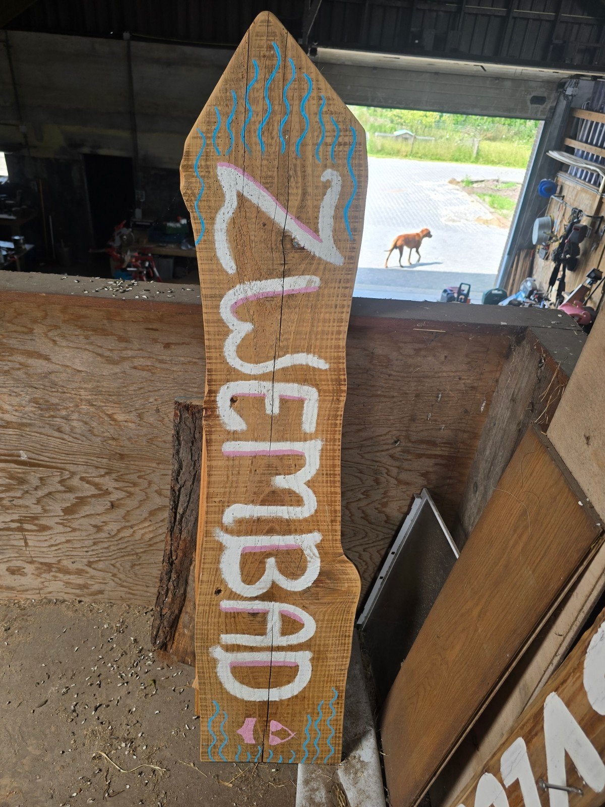 Houten tekstborden voor feesten en evenementen, Ophalen, Tekstbord, Handgemaakt, Nieuw