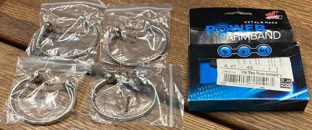 Nav ‘even tot hier’: magnetische armbanden, Ophalen of Verzenden, Nieuw, Zilver, Staal