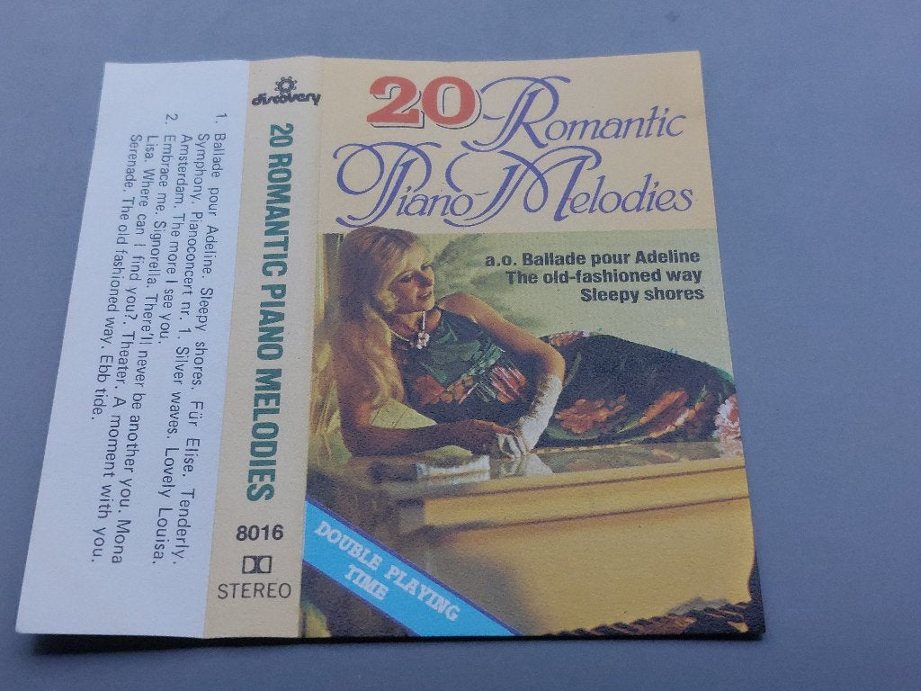 20 ROMANTIC PIANO MELODIES (MC), Overige genres, 1 bandje, Ophalen of Verzenden, Zo goed als nieuw