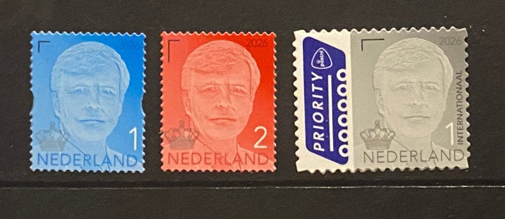 Koning Willem Alexander gestanste set 2026, Ophalen of Verzenden, Na 1940, Postfris