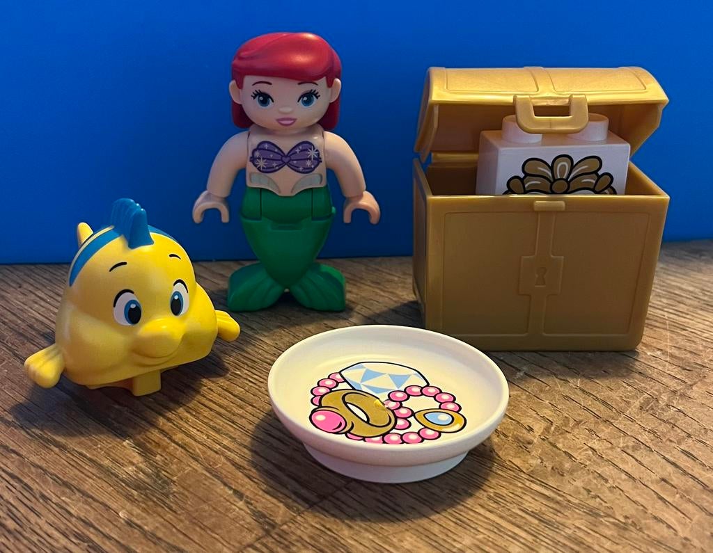 Lego Duplo Disney Ariël en Botje., Gebruikt, Ophalen of Verzenden, Minifiguur, Disney