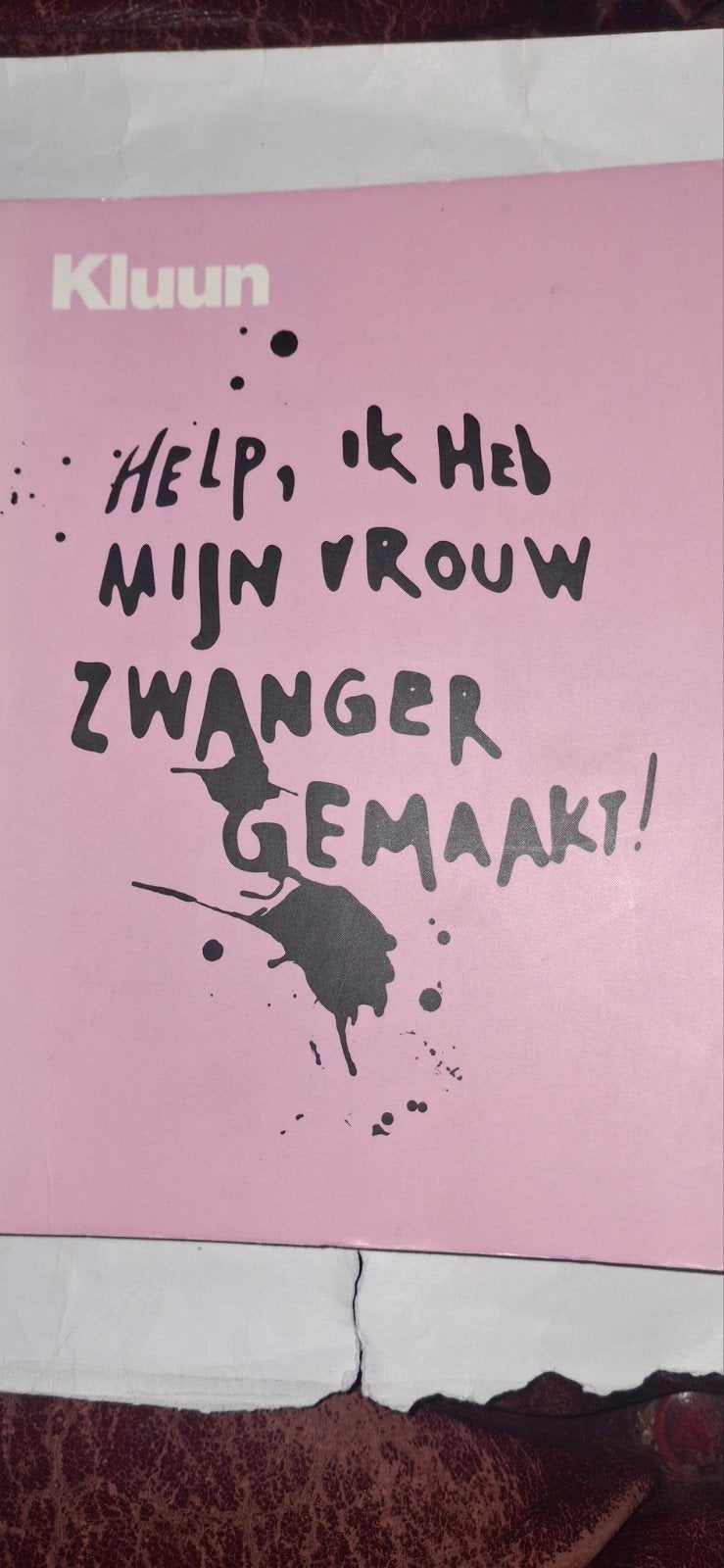 Kluun - Help, ik heb mijn vrouw zwanger gemaakt!, Ophalen of Verzenden, Gelezen, Zwangerschap en Bevalling, Kluun