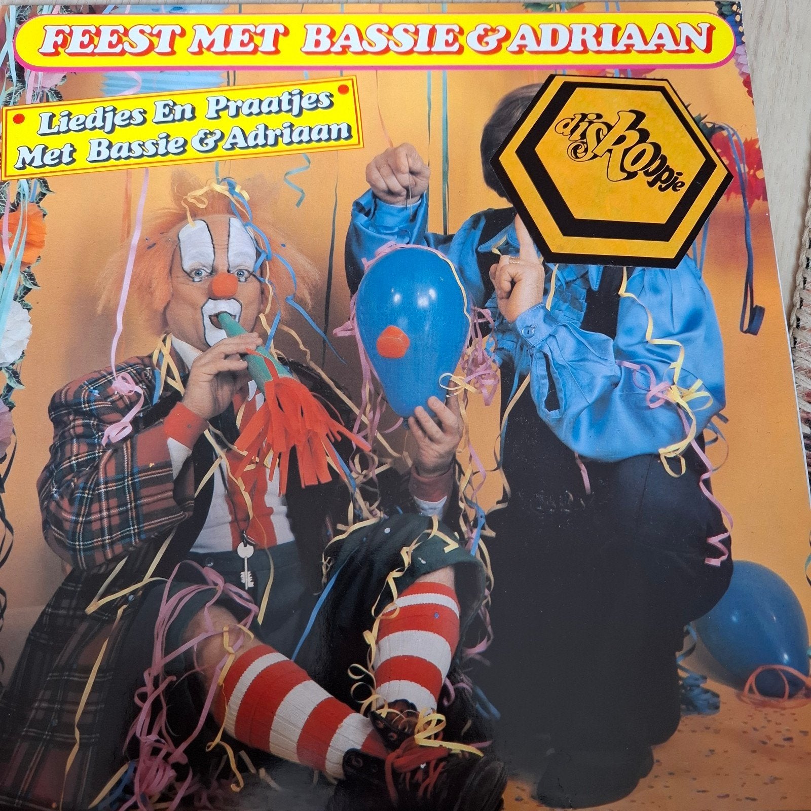 Bassie & Adriaan - Feest met Bassie & Adriaan LP VG+, Ophalen of Verzenden, Gebruikt, 12 inch, LP