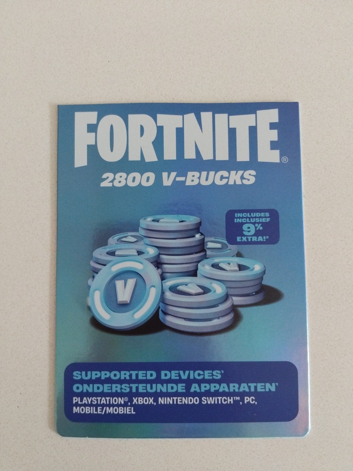 Fortnite 2800 V-Bucks Cadeaukaart (Digitaal), Ophalen
