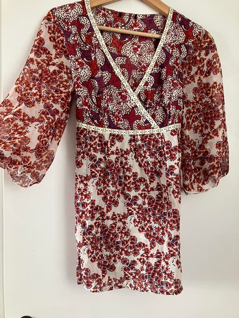 Nieuwe romantische boho tuniek katoen M/38, Ophalen of Verzenden, Zo goed als nieuw, Maat 38/40 (M)