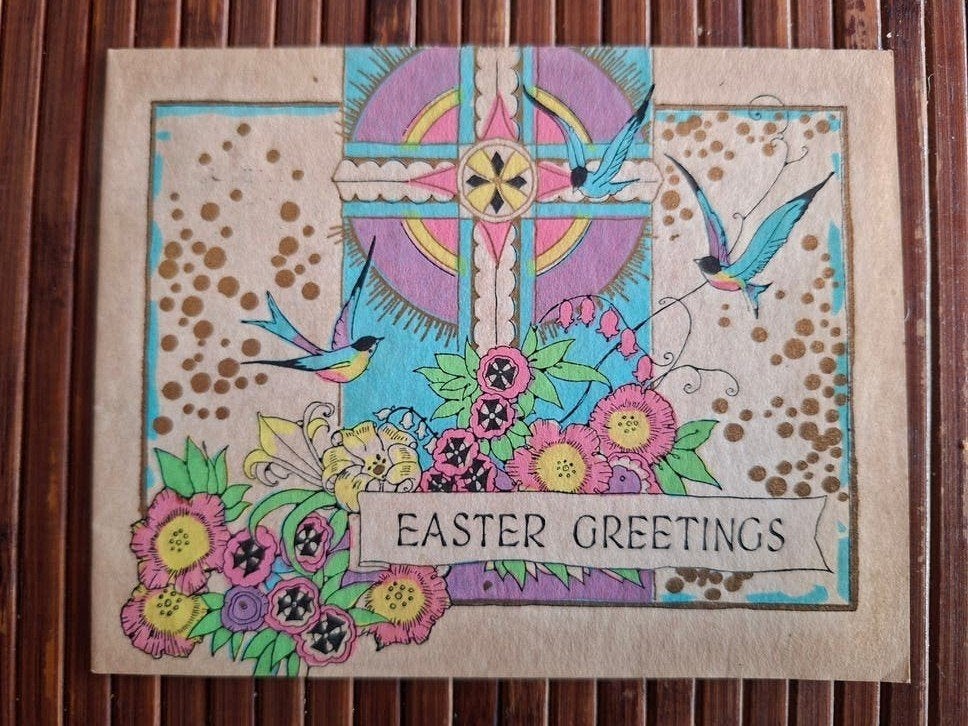 Easter Greetings kaart, Ophalen of Verzenden