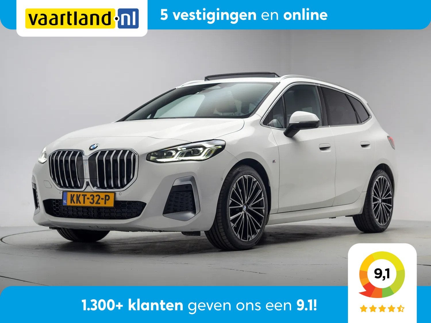 BMW 2 Serie Active Tourer 218i M Sport Aut. [ Panorama Leder, Auto's, Automaat, 136 pk, Gebruikt, 1445 kg