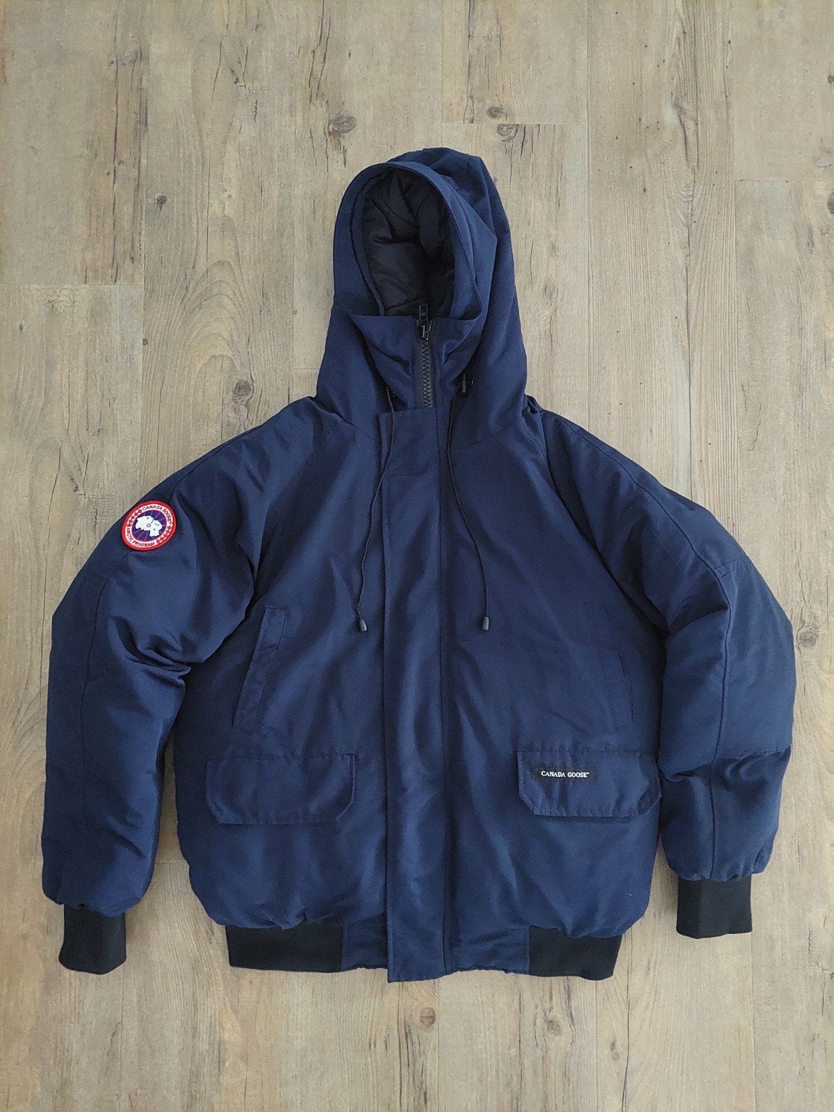 Canada Goose Bomber Jas - Maat XL/TG - Donkerblauw, Blauw, Canada Goose, Maat 56/58 (XL), Ophalen of Verzenden