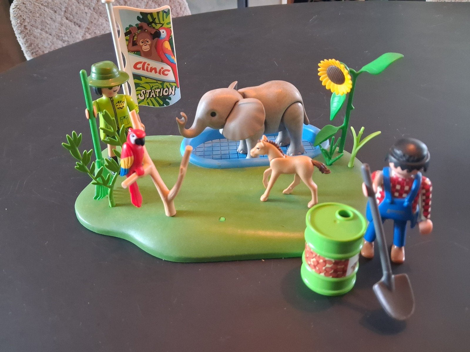 Playmobil Dierenkliniek/Dierenverzorging set met figuren, Wild life, Gebruikt, Complete set, Ophalen of Verzenden