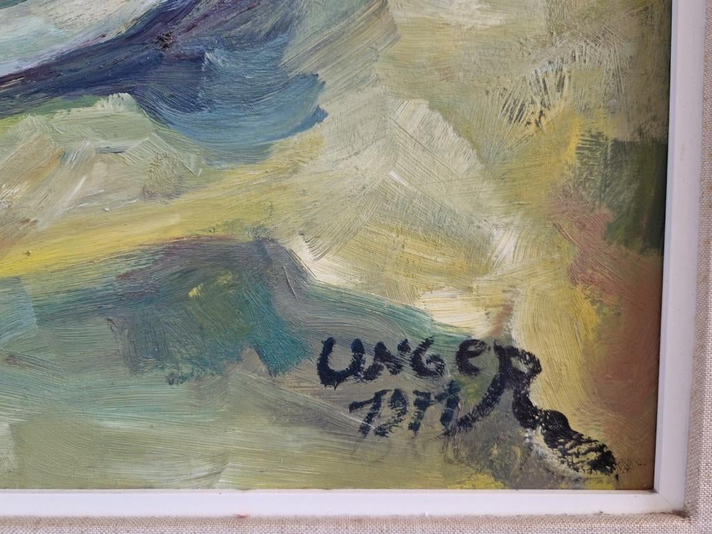 Vintage Birger-Ericson kleurrijk schilderij stilleven ‘70, Antiek en Kunst, Kunst | Schilderijen | Klassiek, Ophalen of Verzenden