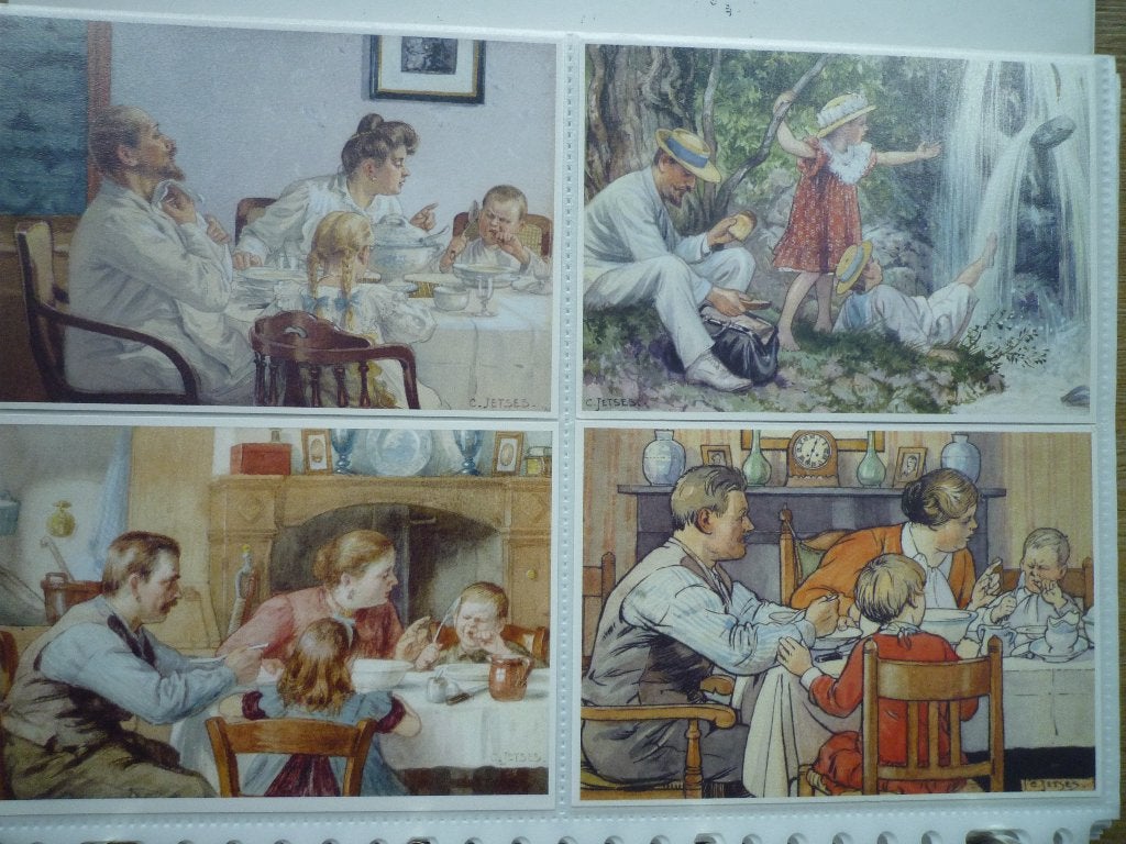 Cornelis Jetses kaarten Ot en Sien leesplankje aap noot mies, Ophalen of Verzenden, Voor 1920, Sterren en Beroemdheden