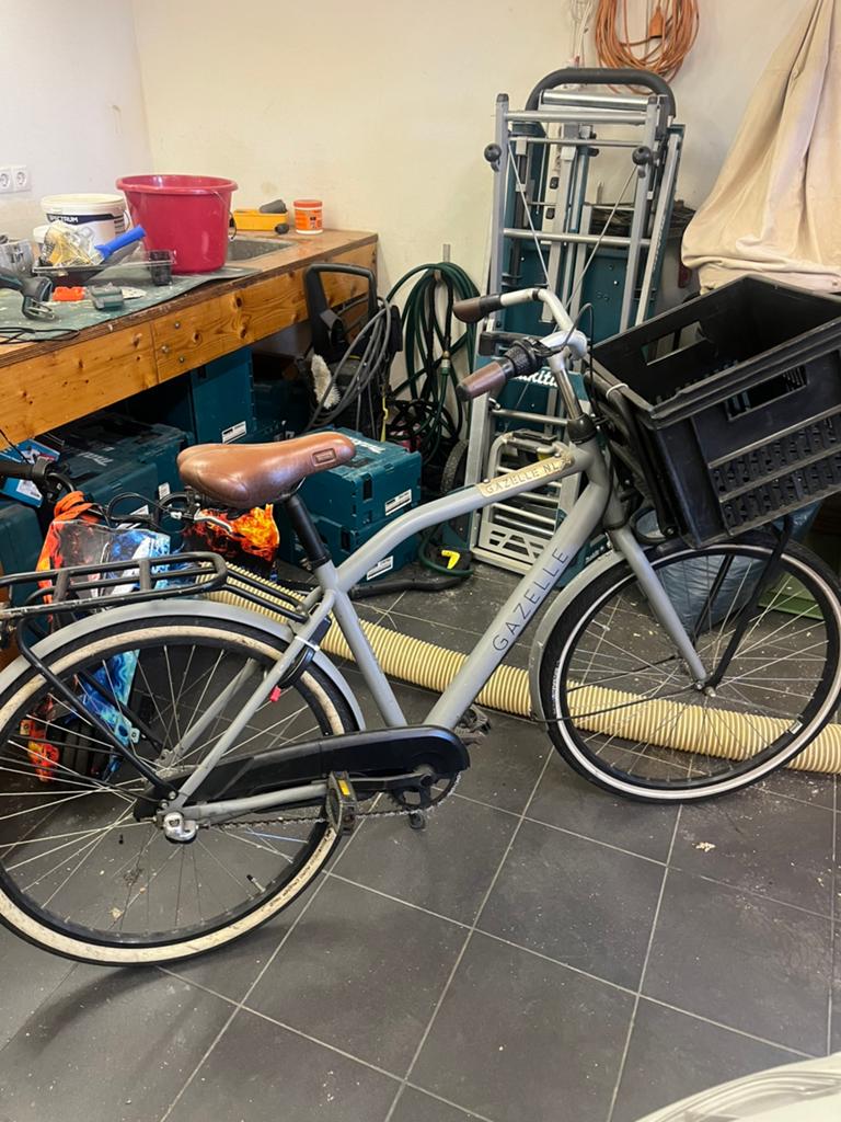 Mooie Gazelle herenfiets, Fietsen en Brommers, Fietsen | Heren | Herenfietsen, Ophalen, Gebruikt, Versnellingen, 57 tot 61 cm