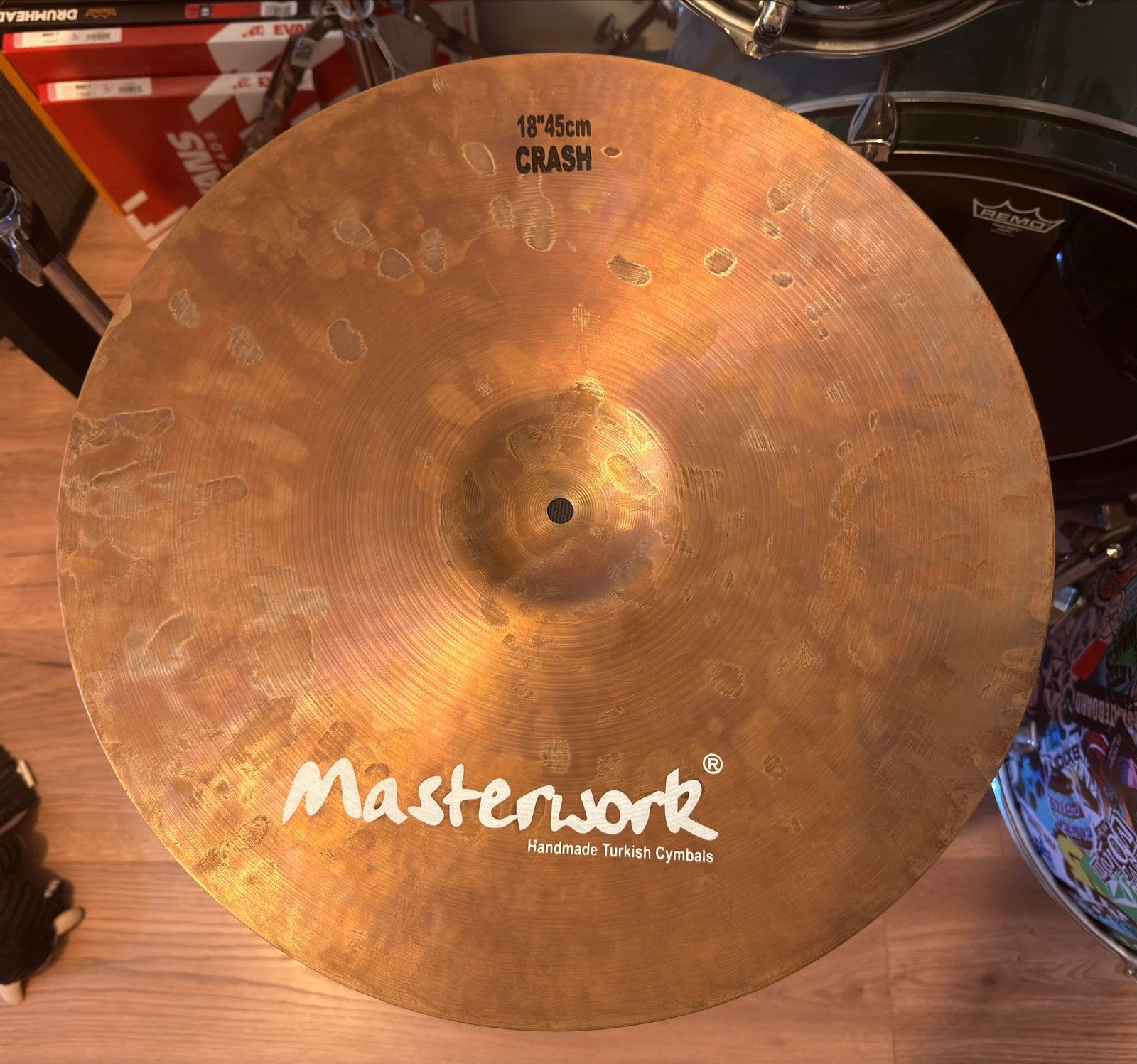 Masterwork Oxygen 18" Crash Bekken, Ophalen of Verzenden, Gebruikt, Drums of Percussie