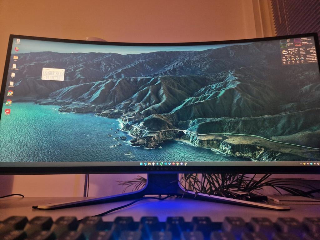 34 inch Alienware gaming monitor Ultrawide curved RGB, Computers en Software, Monitoren, Gaming, Gebruikt, IPS, 101 t/m 150 Hz