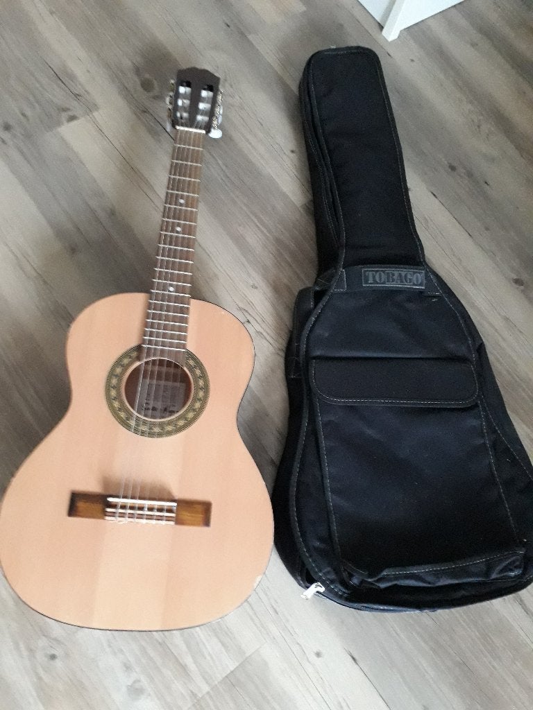 mooie halve gitaar te koop incl. hoes, Muziek en Instrumenten, Ophalen, Zo goed als nieuw, Klassieke of Spaanse gitaar